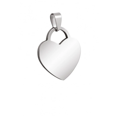 
                                                STEEL HEART PENDANT 20x15 mm
                                                
