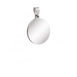 PENDENTE ACCIAIO TONDO DIAM.30 mm