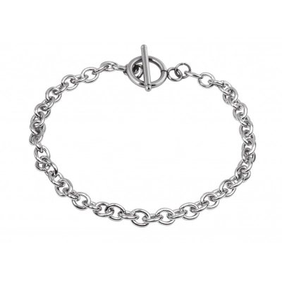 
                                                T-Bar Bracelet oval chain - 19cm
                                                