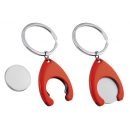 KEY CHAIN RED - SATIN EURO