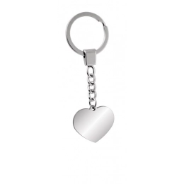 KEY CHAIN STEEL - HEART 26x30mm
