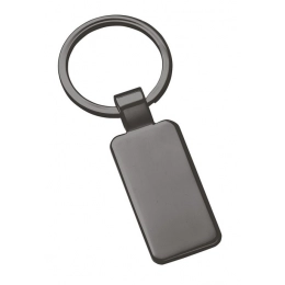 KEYCHAIN NARROW BLACK CHROMED