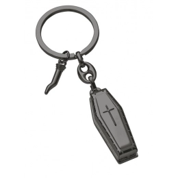 KEYCHAIN COFFIN BURNISHED