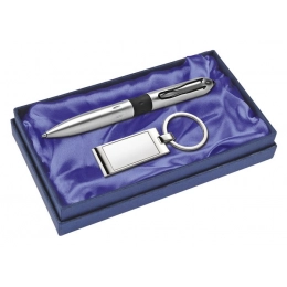 Картонная коробка синяя - атласный синий - пустая