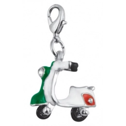 CHARM - VESPA GREEN/WHITE/RED