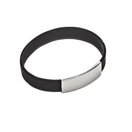 BRACELET FOR MAN BLACK SILICONE