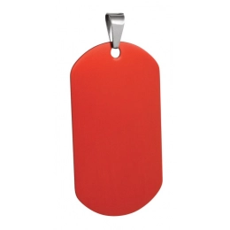 MARINES IDENTITY TAG ALUMINIUM RED