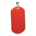 MARINES IDENTITY TAG ALUMINIUM RED