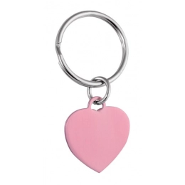 PENDANT PINK HEART - 25x22 mm