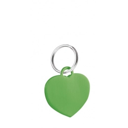 GREEN HEART PENDANT 25x22 mm