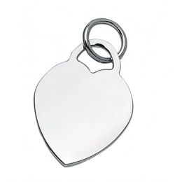 PLATED CHARM HEART - 21x28 mm