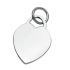 PLATED CHARM HEART - 21x28 mm