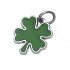 PLATE FOUR-LEAF CLOVER GREEN
