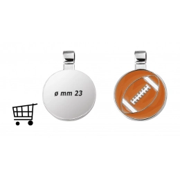 PLATE ROUND - RUGBY - DIM. 1 EURO