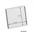 SQUARE BROOCH 25X25 RECESS 22.2X22.2MM
