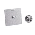 SQUARE BROOCH 25X25 RECESS 22.2X22.2MM
