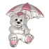 BLAZON BEAR PINK UMBRELLA - mm 61x80