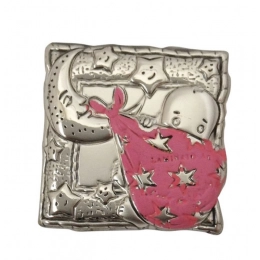 BLAZON LITTLE GIRL WITH MOON- mm 25x25