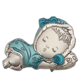 BLAZON LITTLE BOY WITH RATTLE- mm 38x29