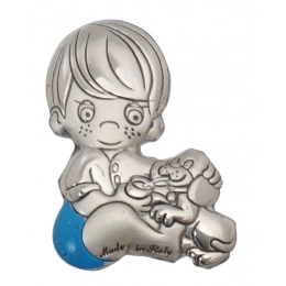 BLAZON LITTLE BOY WITH DOG - mm 29x38