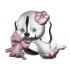 BLAZON PINK DOG SMALL - mm 40x33