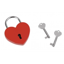RED HEART PADLOCK