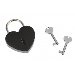 BLACK HEART PADLOCK