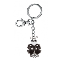 KEY CHAIN LADYBIRD BLACK - NO BOX