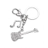 KEY CHAIN ELECTRIC GUITAR CHROMED NO BOX