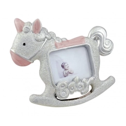 PHOTOFRAME ROCKING HORSE PINK MM35X45