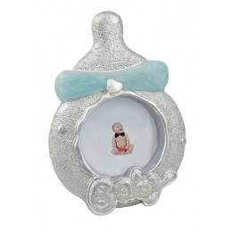 PHOTOFRAME BABY'S BOTTLE SKY-BLUE