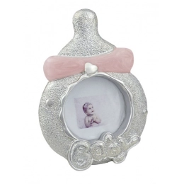 PHOTOFRAME BABY'S BOTTLE PINK DIAM. 30MM