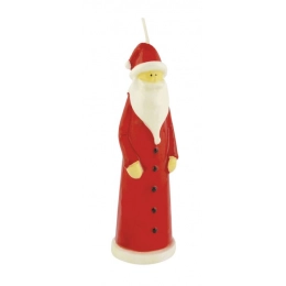 CANDLE SANTA CLAUS RED SHINY