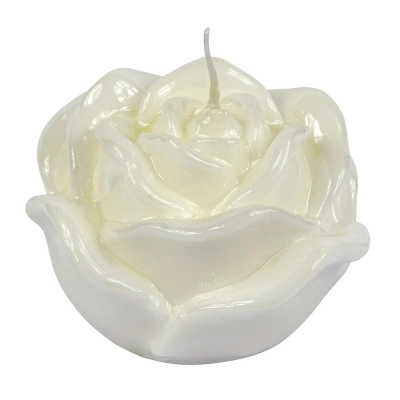 
                                                CANDLE WHITE ROSE SHINY
                                                