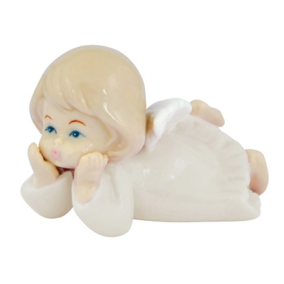 
                                            Керамический ангелочек цвета слоновой кости 6.2*5.1*4.5
                                            