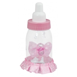 Бутылочка для кормления FAVOR с розовым бантом