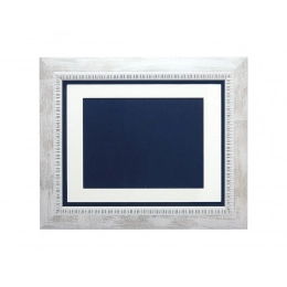 Белая/Серебряная рамка для таблички 12x16 см