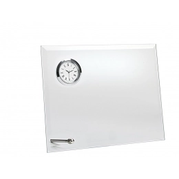 GLASS WITH CLOCK 140X190