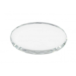 Paper weight oval glass 90x120x12mm