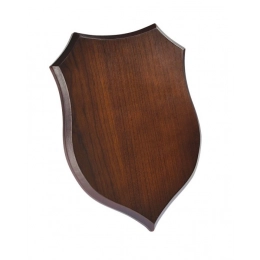 PLAQUE SHIELD WALNUT 190x260x15 mm