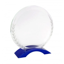 BLUE TRANSPARENT GLASS 150X150X10 MM