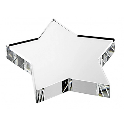 
                                            PAPERWEIGHT STAR GLASS mm  80 h=19
                                            