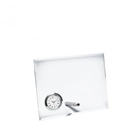 GLASS CLOCK HORIZONTAL 170x130x10mm