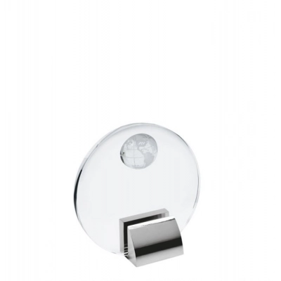 
                                                TROPHY GLASS DIAM.100 WITH WORLD
                                                