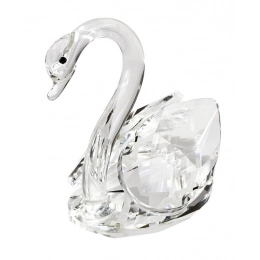 GLASS SWAN cm 7,5 - NO BOX