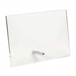 STRAIGHT GLASS WITH HOLDER 190X140X10