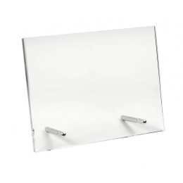 STRAIGHT GLASS WITH HOLDER 220X170X10 MM