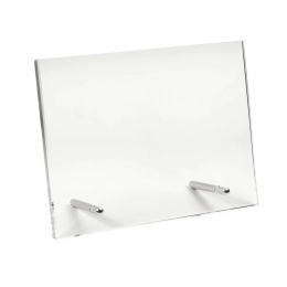 STRAIGHT GLASS WITH HOLDER 250X220X10 MM