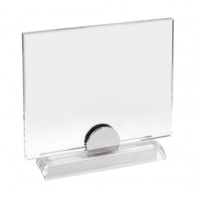 
                                                TARGA VETRO CON BASE 180x150 mm
                                                