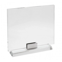 GLASS TROPHY 255X215X10 BASE H 19